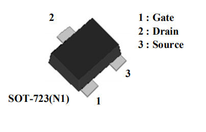 AP2N1K2EN1 ICはSOT-723 0.15W 800mA MOSFETのトランジスターを欠く